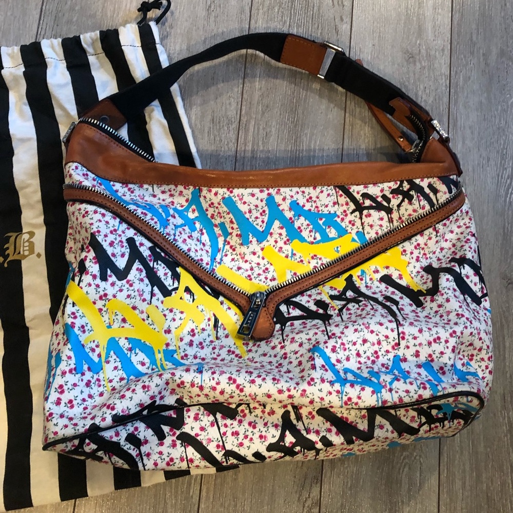 L.A.M.B. Ditsy Graffiti satchel